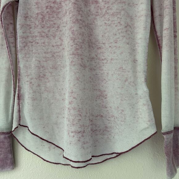 Vintage Sugar Rush burn out paper thin thrashed fitted thermal Y2K shirt pink M - Picture 5 of 11